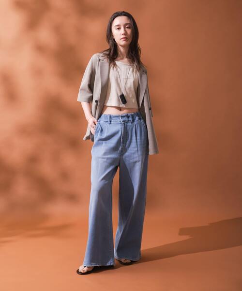 コート アウター シアーメッシュハーフスリーブジャケット レディースの画像
