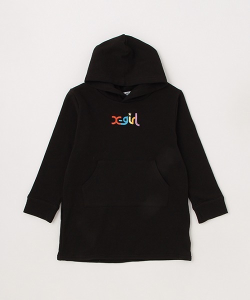 「X-girl Stages」 「KIDS」長袖ワンピース 120cm ブラック キッズ_画像8