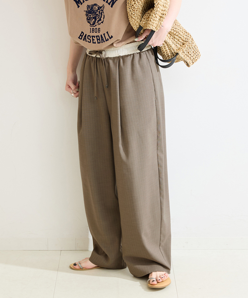 B.C STOCK（ベーセーストック） ワイドパンツ スラックス パンツ