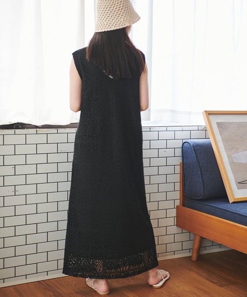 「mil」 ノースリーブワンピース X-SMALL ブラック レディース_画像5