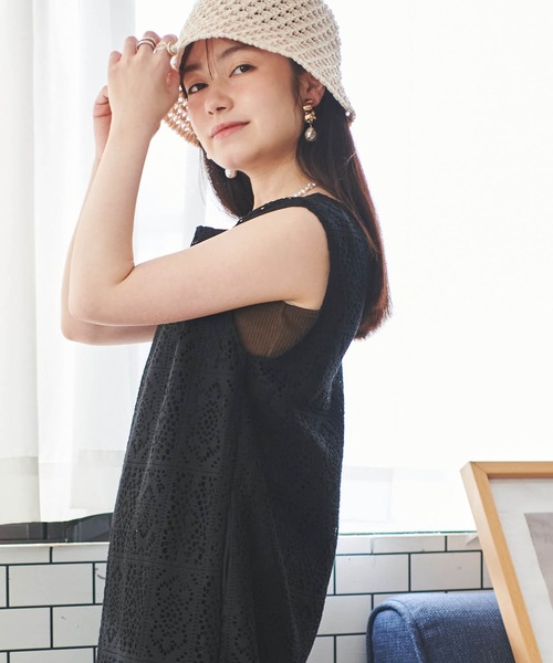 「mil」 ノースリーブワンピース X-SMALL ブラック レディース_画像6