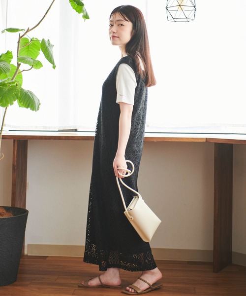 「mil」 ノースリーブワンピース X-SMALL ブラック レディース_画像9