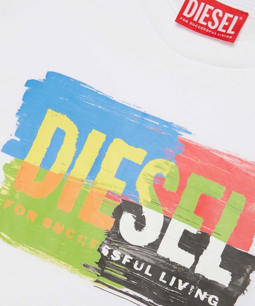 「DIESEL KIDS」 「KIDS」半袖Tシャツ 16Y ホワイト キッズ_画像6