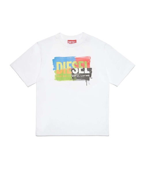 「DIESEL KIDS」 「KIDS」半袖Tシャツ 16Y ホワイト キッズ_画像8