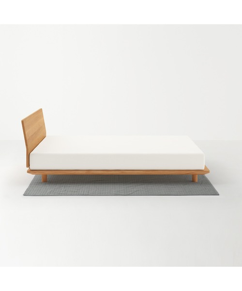 【水通しのみ】無印良品洗いざらしの綿キルティングラグ １９５×１９5 ブラウン 無印良品（MUJI） ラグ ラグマット 洗いざらしの綿キルティングラグ