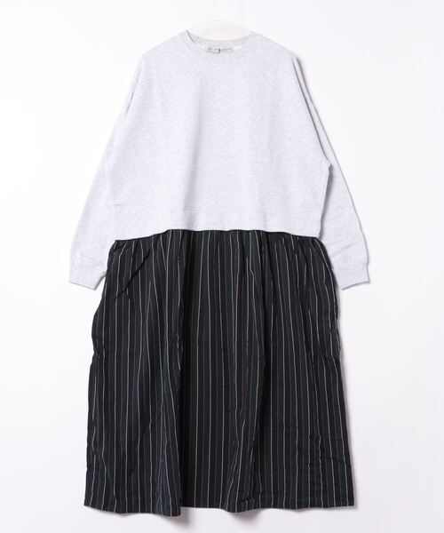 「JOURNAL STANDARD LUXE」 長袖ワンピース FREE ライトグレー レディース_画像2