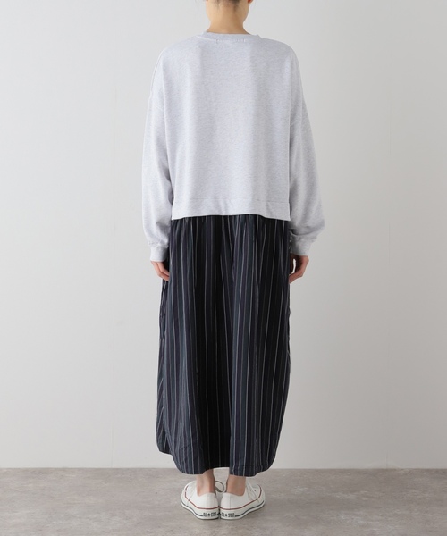 「JOURNAL STANDARD LUXE」 長袖ワンピース FREE ライトグレー レディース_画像6