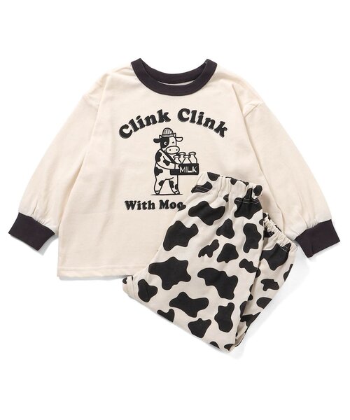 PETIT BATEAU（プチバトー） パジャマ ハートプリント長袖パジャマ