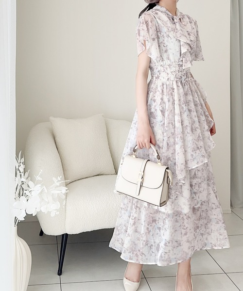 「mily bilet」 半袖ワンピース MEDIUM ブルー レディース_画像3
