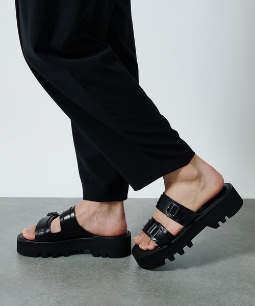 「foot the coacher」 サンダル 27.0cm ブラック メンズ_画像9