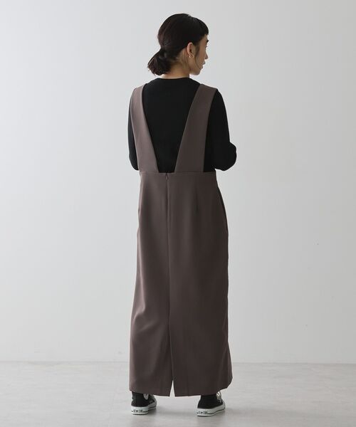 「AMERICAN HOLIC」 サロペットスカート L モカ レディース_画像3