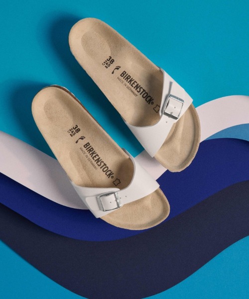 ✨超美品✨【BIRKENSTOCK】Madrid 　コンフォートサンダル 38 国内正規販売店】ビルケンシュトック BIRKENSTOCK レディース