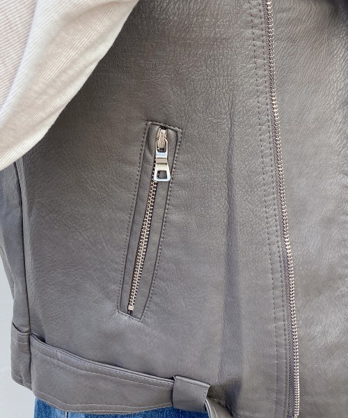 エストレジャ　レザージャケット SKASEE アメリカン レトロ ストリート ブラック バイクレザー