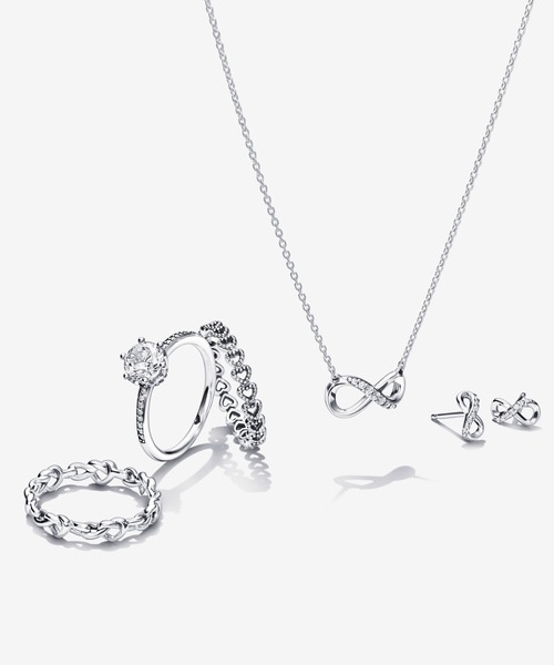 PANDORA ピアス スパークリング インフィニティ スタッド