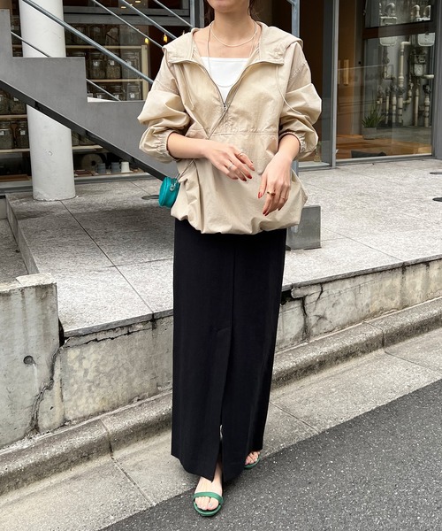 ハナエモリ HANAEMORI マキシスカート タイトスカート 38 リネン混 ハナエモリ HANAEMORI マキシスカート タイトスカート 38 リネン