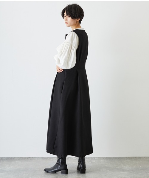 2024年♡美品♡ルネ ペプラム ブラウス ボリュームスリーブ ネイビー 38