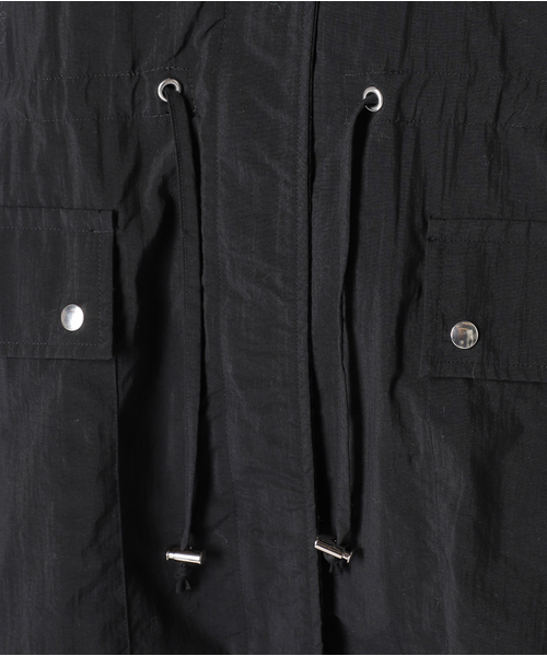 【美品✨】IENA マウンテンパーカー　ブルゾン　23AW ブラック ナイロンマウンテンパーカー | スローブ イエナ(SLOBE IENA