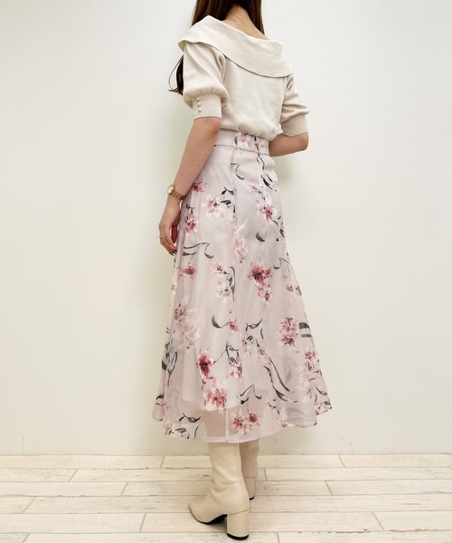 花柄オーガンジースカート 花柄オーガンジー／スカート｜INGNI(イング) 公式通販｜INGNI STORE