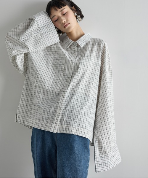 ブラウス シャツ 無地＆ストライプ　ワイドスリーブブラウス レディース 楽天市場】【54%OFF3,990→1,800円】シャツ ブラウス ワイド