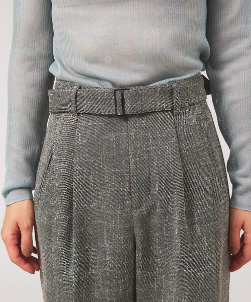 qualite（カリテ） パンツ 「セットアップ対応」ブライトツイード