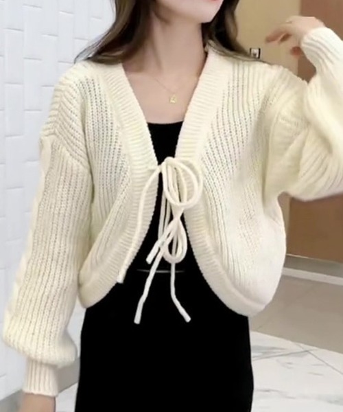 美品 Rene ニットボレロ カーディガン ショートカーディガン