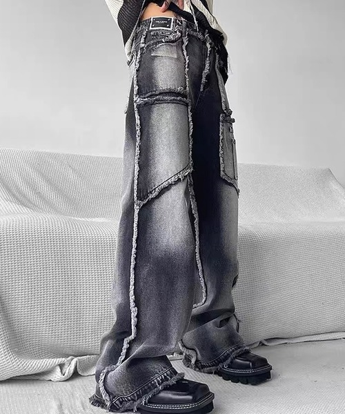 Ohagi CCマーク ロゴプリント デニムパンツ Ohagi様専用 CCマーク ロゴプリント デニムパンツ