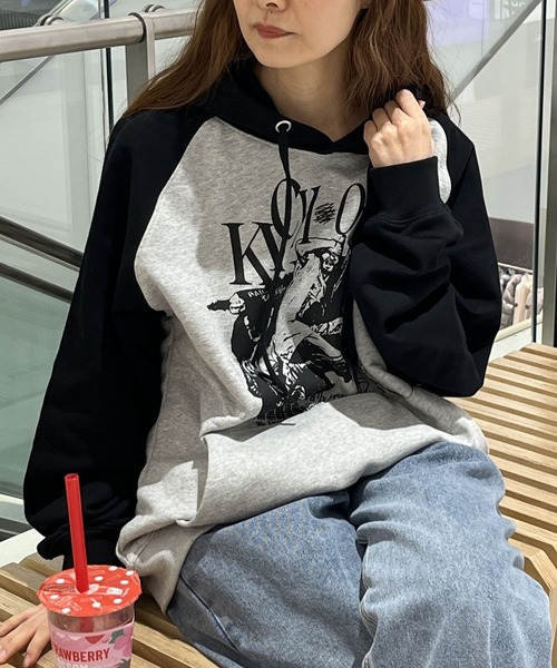 パーカー 「UNISEX」NASTYKICK／Pitchyラグランフーディー（ウラケ）2112936 レディース メンズ NASTY KICK パーカー 「UNISEX」NASTYKICK／Pitchyラグラン