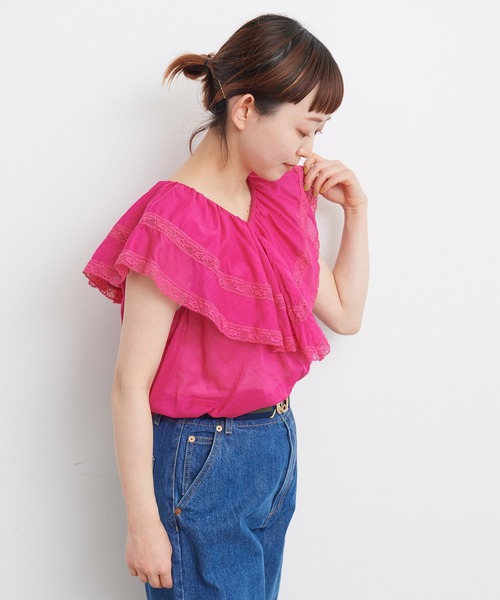 「maturely」 ノースリーブブラウス ONE SIZE ピンク レディース maturely 「maturely」 ノースリーブブラウス ONE SIZE ピンク