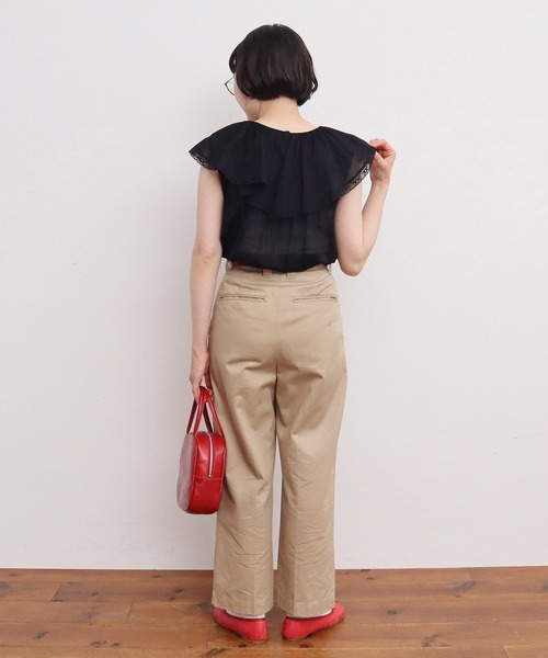 Dot＆Stripes CHILD WOMAN ブラウス シャツ 80ボイルレース