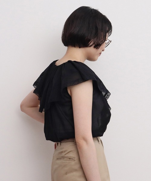 Dot＆Stripes CHILD WOMAN ブラウス シャツ 80ボイルレース