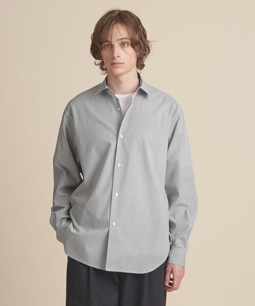 UNITED ARROWS シャツ 「ZOZO限定」ブロード ワイドフォルム