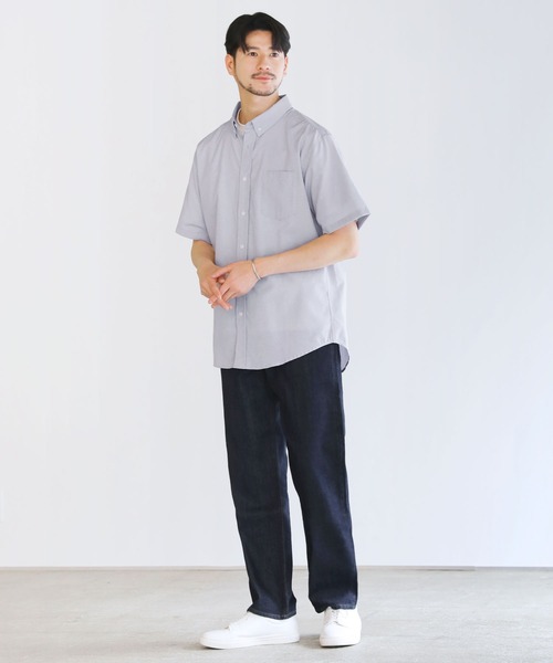 LIL VENDARS シャツ オックスフォード半袖ボタンダウンシャツ