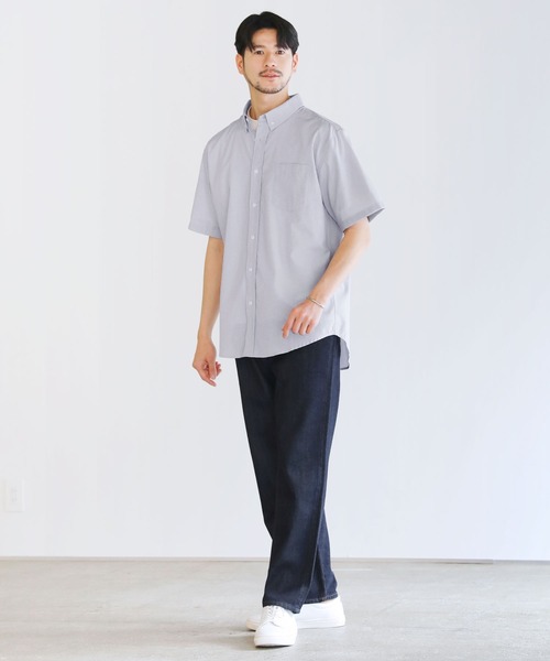 LIL VENDARS シャツ オックスフォード半袖ボタンダウンシャツ