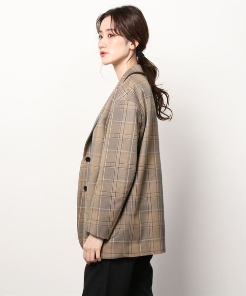 Demi-Luxe BEAMS」 テーラードジャケット 38 ベージュ レディース 