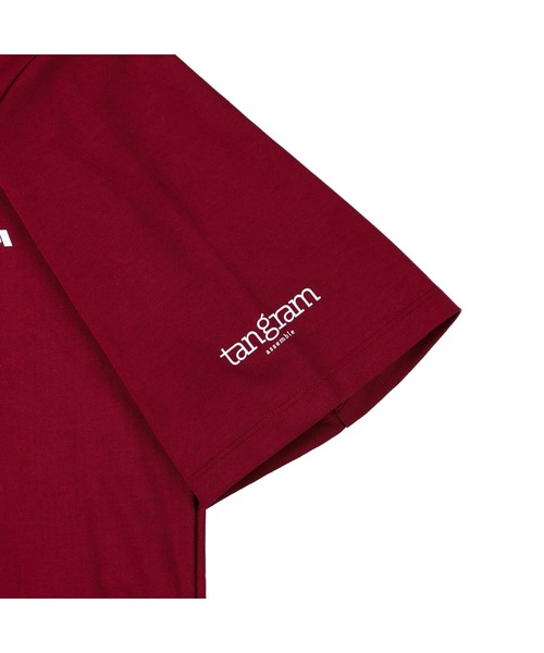 TANGRAM tシャツ PUZZLE LOGO SHORT MOCK NECK メンズ