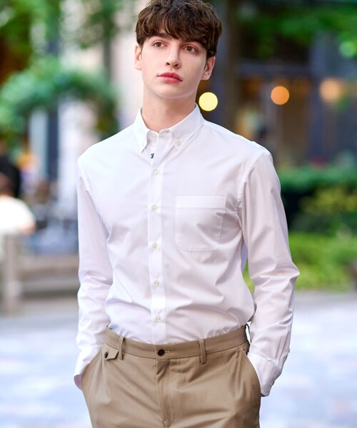 DRESSTERIOR シャツ SUPIMA COTTON ボタンダウンシャツ メンズ