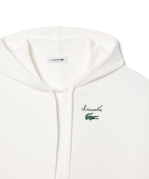 パーカー 裏パイル クロップド丈 ワイドスウェットパーカー /フーディー レディース | LACOSTE | 08