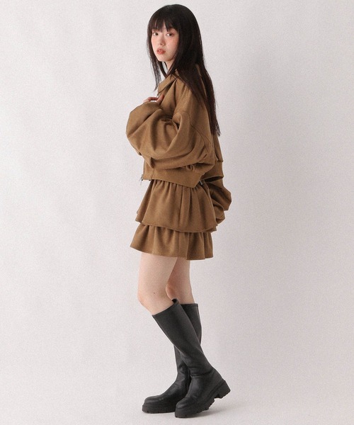 Heather WZIPショートブルゾン146960 WZIPショートブルゾン 146960（ブルゾン）｜Heather（ヘザー）の