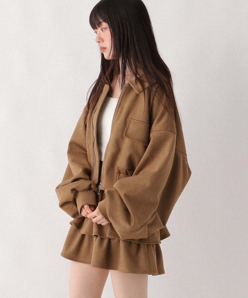Heather ブルゾン アウター WZIPショートブルゾン 146960