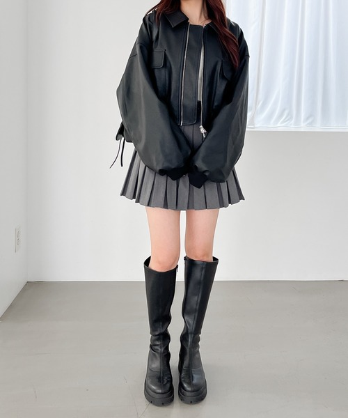 Heather WZIPショートブルゾン 146960 Heather（ヘザー）の「WZIPショートブルゾン 146960（ブルゾン