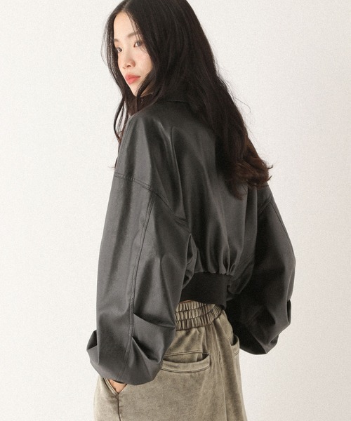 Heather WZIPショートブルゾン 146960 WZIPショートブルゾン 146960（ブルゾン）｜Heather（ヘザー）の