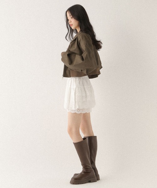 Heather WZIPショートブルゾン 146960 Heather（ヘザー）の「WZIPショートブルゾン 146960（ブルゾン