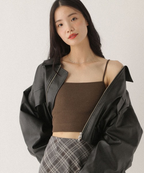 Heather WZIPショートブルゾン 146960 Heather（ヘザー）の「WZIPショートブルゾン 146960（ブルゾン