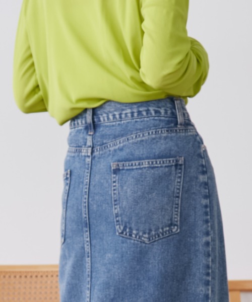 新品24SS◆正規デニーローズの人気！色っぽいロングデニムスカート！25 24年モデル】すごのびストレッチデニムロングスカート（ゆったりヒップ