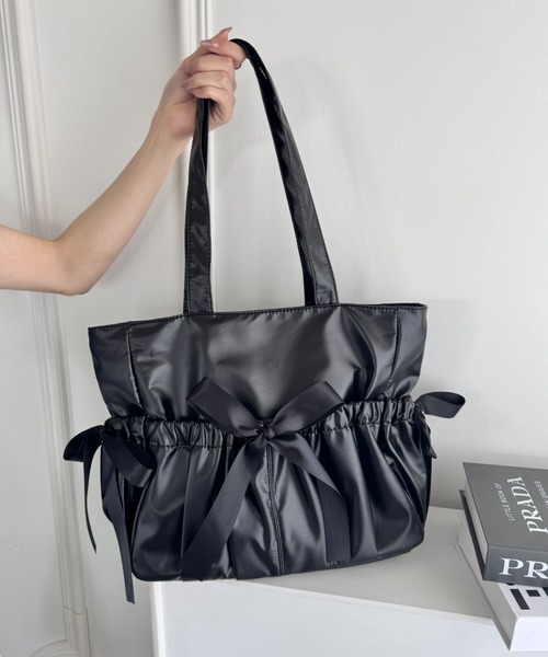 Loueme トートバッグ メニーリボン推し活トートバッグ