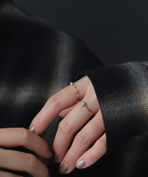Lilas 指輪 リング 0.18ct六角ダイヤリング K18 レディース : ZOZOTOWN