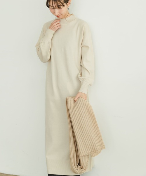 ITEMS URBANRESEARCH ワンピース ハイネックニットワンピース
