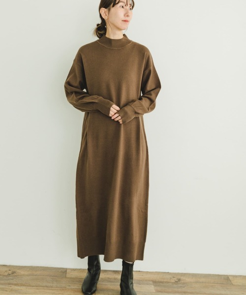 ITEMS URBANRESEARCH ワンピース ハイネックニットワンピース