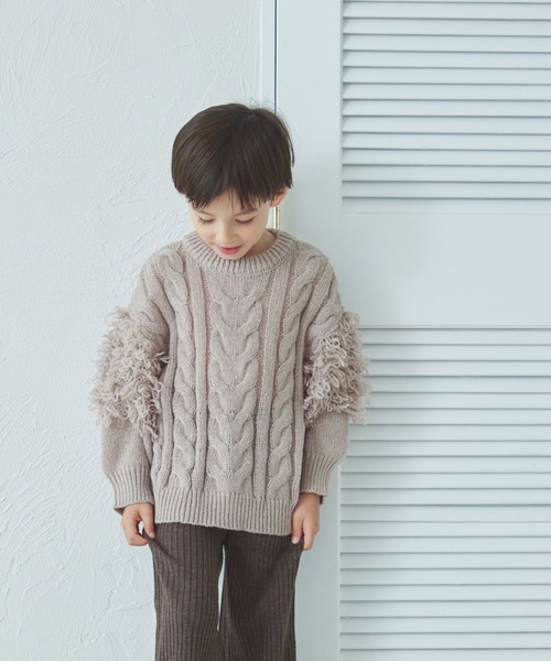 pairmanon（ペアマノン） ニット セーター ループ編み 袖ボリューム