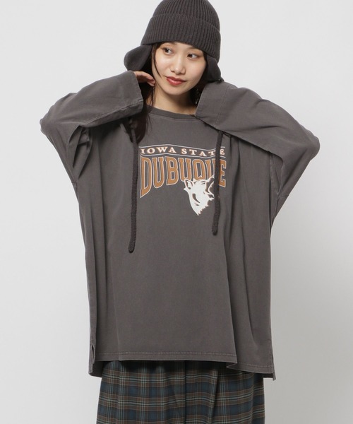 niko and… tシャツ アソートロゴ BIGTシャツ レディース